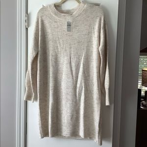 Cozy Cream Sweater Dress